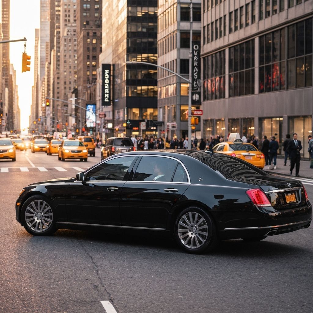 Luxury black car service in NYC