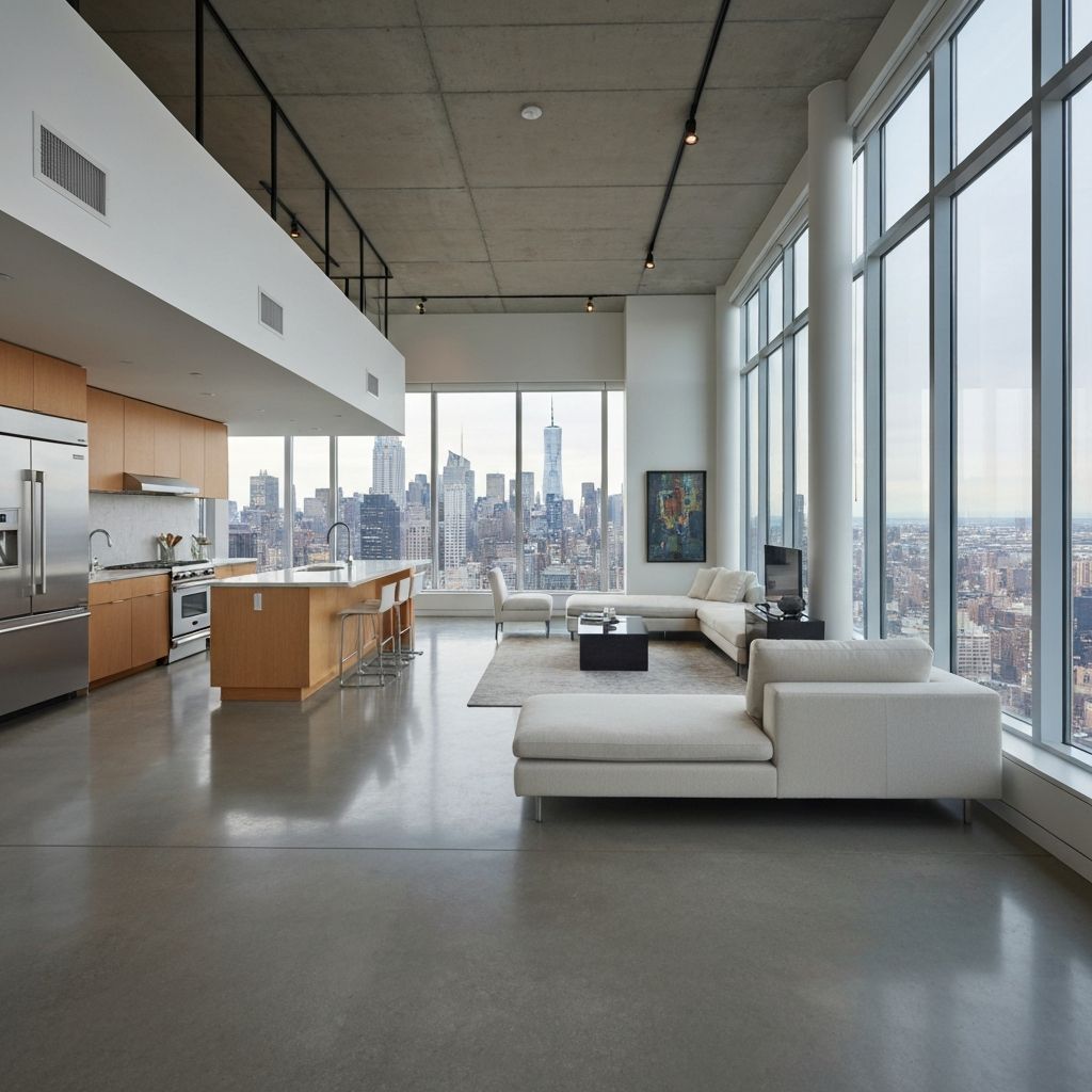 Luxury penthouse with city views